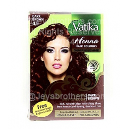 Vatika Henna Hair Colour Dark Brown 4.5